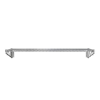 14" x 48" Chrome Wire Wall Mount Shelf - color: Chrome, size: 14" x 48"