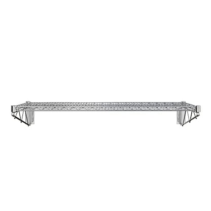 18" x 48" Chrome Wire Wall Mount Shelf - color: Chrome, size: 18" x 48"