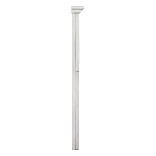 OSP Home Furnishings Farmhouse Basics King Headboard Only, Rustic White Finish - size: King