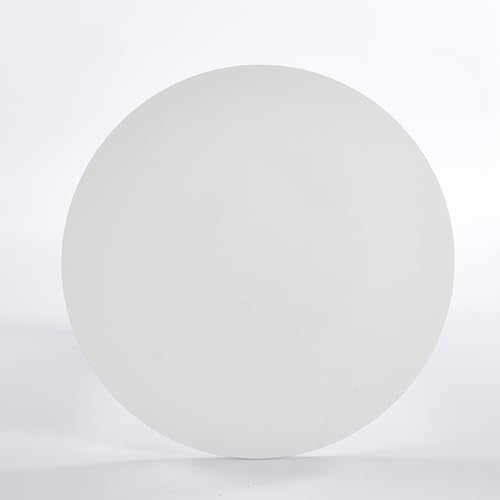 Round Dining Table for 4-6, 31.5 Inch White Tulip Pedestal Table, Mid Century Modern Bistro & Kitchen Table with MDF Top, Multi Functional for Small Space, Living Room, Office, Easy Assembly