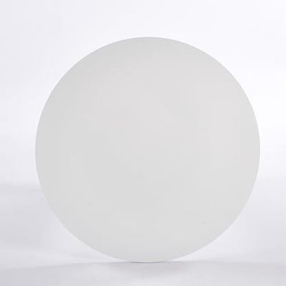 Round Dining Table for 4-6, 31.5 Inch White Tulip Pedestal Table, Mid Century Modern Bistro & Kitchen Table with MDF Top, Multi Functional for Small Space, Living Room, Office, Easy Assembly