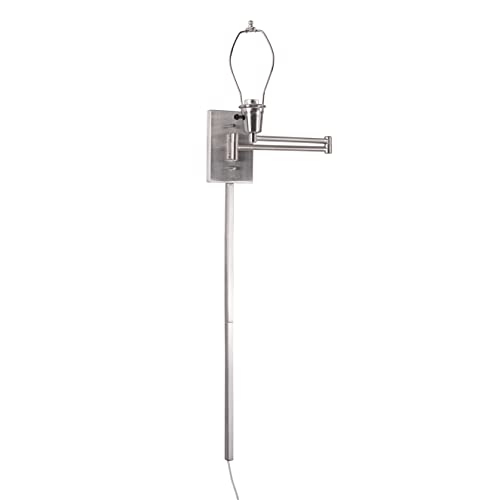Kenroy Home 30110BS Simplicity Wall Swing Arms, Medium, Brushed Steel