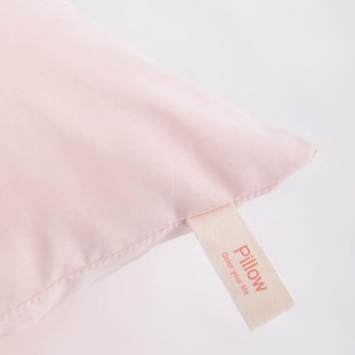 NTBAY Toddler Pillows, Down Alternative 13"x18" Pillows, Machine Washable - Soft and Breathable Travel Small Pillows for Sleeping, Ideal for Daycare, Crib, Cot, Pink | Soft Microfiber Toddler Pillows with Down-Alternative Fill, 2 Pack 13 x 18 Inch Pillows