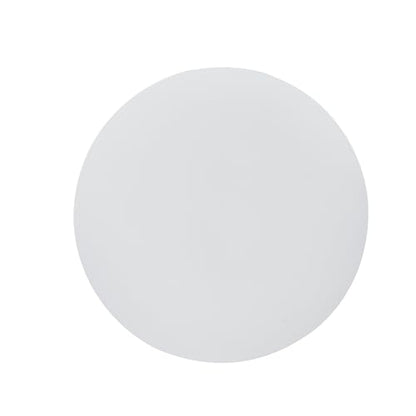 LeisureMod Bristol Collection 35" Round Bar Height Table, Modern MDF Top Pub with White Pedestal Base, Bistro Cocktail Table for Kitchen, Dining Room, Cafe, Restaurant & Home Bar, White - color: White, size: 35" Wide