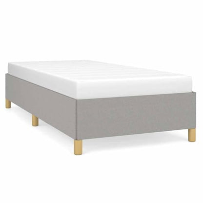 Twin XL Bed Frame, Modern Upholstered Platform Bed with Breathable Fabric, Solid Engineered Wood Foundation, Light Grey, 13.8 Inch Low Profile - color: Light Gray, size: Twin XL & 13.8"