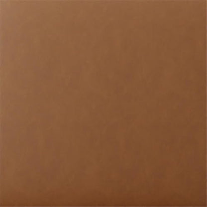 Studio Living Warren 18" Cube Ottoman, Urban Transitional, Fully Assembled, Vegan Leather Fabric, Carmel - color: Caramel
