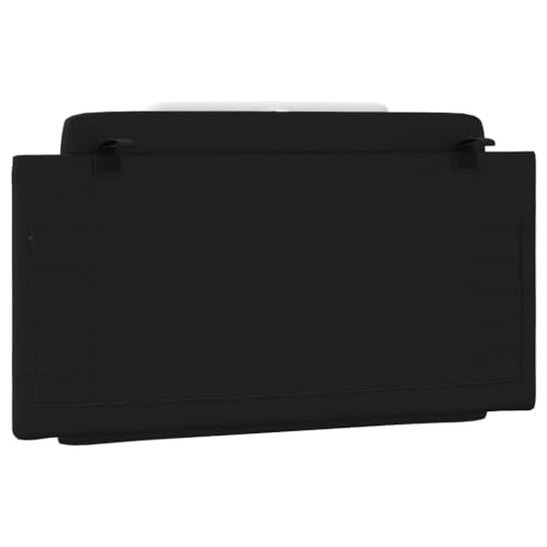 Wall Mounted Headboard Cushion, 39.4 Inch Rectangular Faux Leather Padded Backrest for Bed, Modern Headboard Pillow for Bedroom Reading and Relaxing, Black and White - color: Black and White