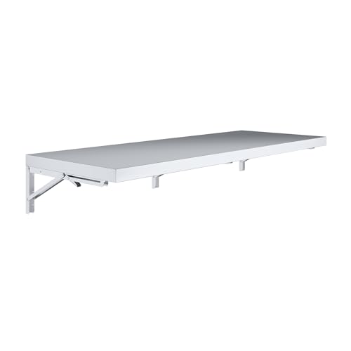 AmGood Stainless Steel Folding Wall Shelf 18 in. x 48 in. | NSF | Concession Stand, Food Truck, Kitchen, Restaurant, Garage, Laundry, Utility Room - size: 48" Long X 18" Deep