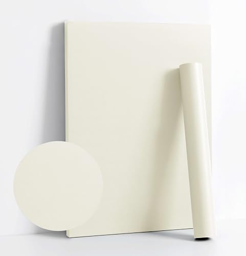 78.7''x17.7'' White Peel and Stick Wallpaper Contact Paper Modern Self Adhesive Wall Paper Removable Renter Friendly Textured Solid Color Shelf Cabinet Vinyl Roll (78.7''x17.7'',Cream White) - color: Cream White, size: 17.7" x 78.7"