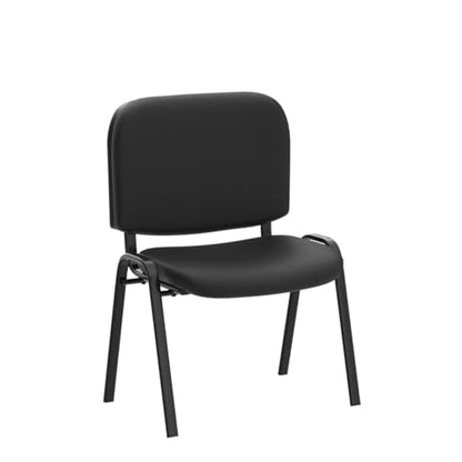 VINGLI 5-Pack Waiting Room Chairs, Stackable Chair for Office, Mesh-Black | Stacking Chairs, Armless Church Chairs, Space-saving, Guest & Reception, Office Lobby, Business Hall - color: Fabric Mesh-black, size: 5-pack