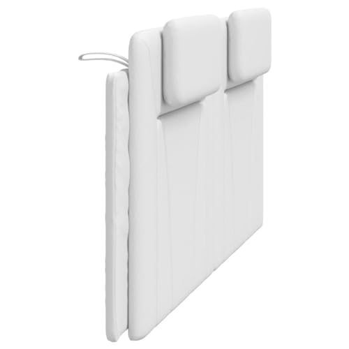 vidaXL Headboard Cushion Viana White 72" Faux Leather | Fits in with various bedroom styles, Covers can be removed for hassle-free cleaning, - color: White, size: 72"