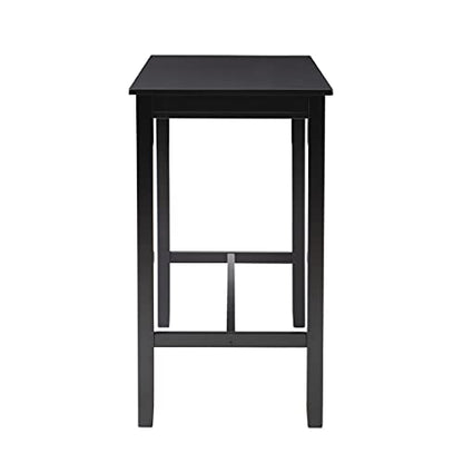 Linon 42 inch Bar Height Pub Claridge Table, Black - color: Black, size: Bar Height