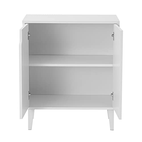Panana White Coffee Bar Cabinet, Farmhouse Kitchen Sideboard Buffet Storage Cabinet White Accent Sideboard Buffet Cabinet for Kitchen, Dining Room, Living Room, Hallway