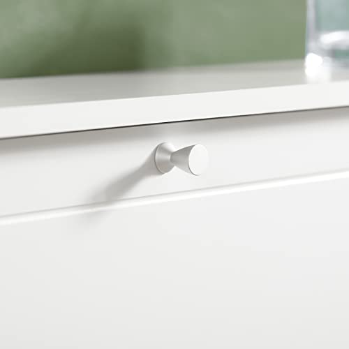 Haotian Shoe Cabinet with 2 Flip-Drawers, Freestanding Shoe Rack, Narrow Shoe Organiazer, Freestanding Shoe Rack, White, FSR99-W, 7.1" D x 29.9" W x 30.7" H, FSR99-W