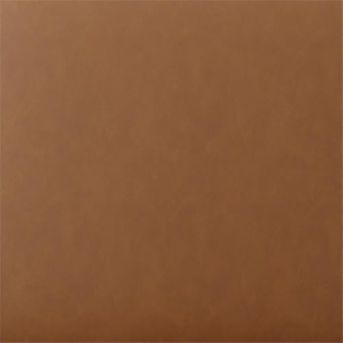 Studio Living Warren 18" Cube Ottoman, Urban Transitional, Fully Assembled, Vegan Leather Fabric, Carmel - color: Caramel