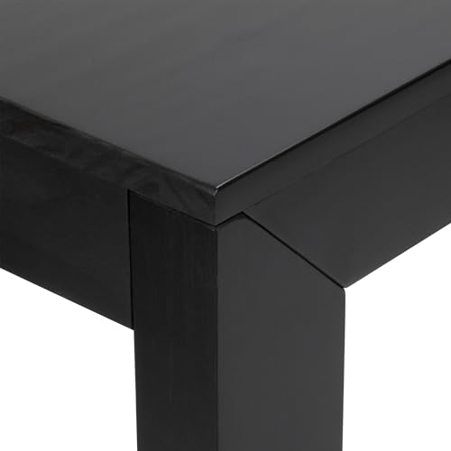Plank+Beam Modern Console Table, 56 Inch, Black | Non-Toxic Finishes, Versatile Design, Modern Design, Easy Assembly, Modern Style, Quick Setup, Solid Wood - color: Black, size: 56 Inch