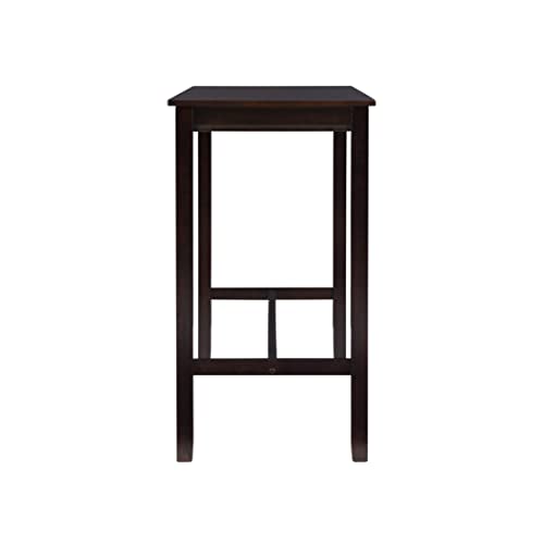 Linon Claridge Walnut 42 inch Height Bar Table - color: Walnut, size: Bar Height