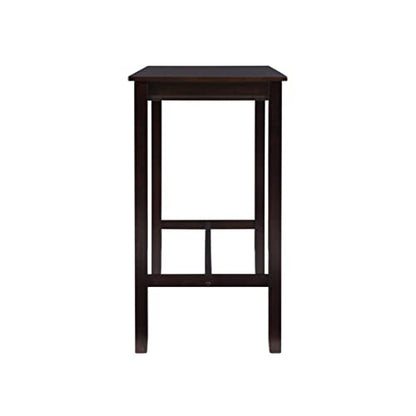 Linon Claridge Walnut 42 inch Height Bar Table - color: Walnut, size: Bar Height