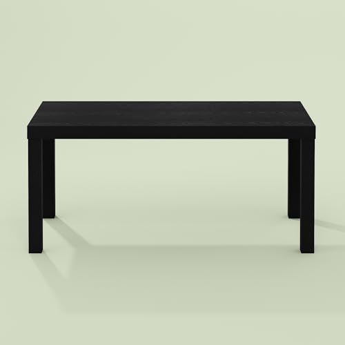 Bayan Coffee Table, Square Side Table or Small Spaces, Living Room, Black | 18.9 (D) x 38.98 (W) x 17.52 (H) inches - color: Black, size: 18.9 (D) x 39 (W) x 17.5 (H) inches