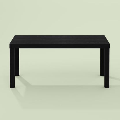 Bayan Coffee Table, Square Side Table or Small Spaces, Living Room, Black | 18.9 (D) x 38.98 (W) x 17.52 (H) inches - color: Black, size: 18.9 (D) x 39 (W) x 17.5 (H) inches