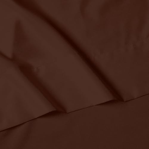 Elegant Comfort Luxury Soft 1500 Thread Count Egyptian Quality 3-Piece Sheet Wrinkle and Fade Resistant Bedding Set, Deep Pocket up to 16inch Twin/Twin XL Chocolate Brown - color: Chocolate Brown, size: Twin/Twin XL