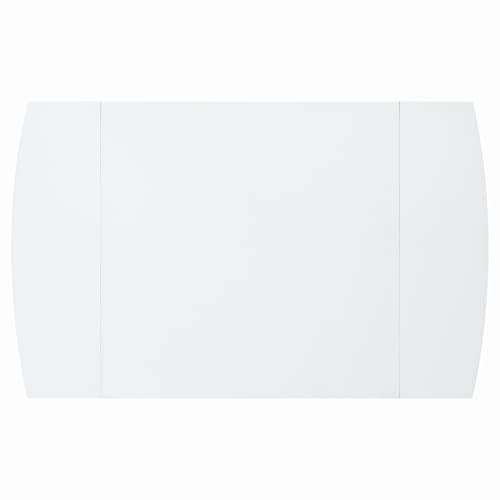 Linon Torino White 30" Square Drop Leaf Table - 30" X 48" Fully Extended - color: White
