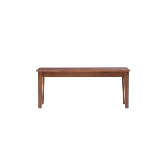 Boraam Shaker Backless Wood Bench - Cocoa Walnut - color: Cocoa Walnut