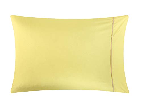 Idea Nuova Casa 7-Piece Solid Reversible Comforter Set with Bonus Sheets, Yellow, Queen, 86"x86" - color: Yellow, size: Queen