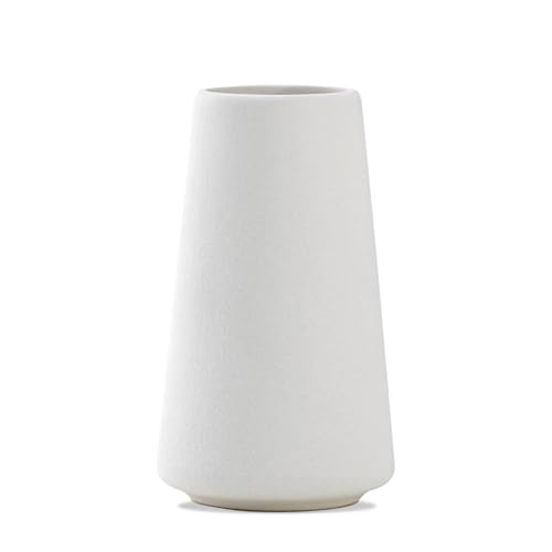 6'' White Ceramic Bud Vases Set of 1,Small Vases in Bulk for Flowers,Modern for Floral and Pampas Grass,Mini Vases for Centerpieces,Boho for Wedding,Party,Table Home Decor - color: 1pcs-02