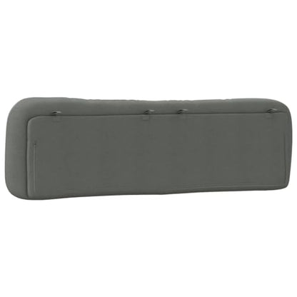 Wall Mounted Headboard Cushion for King Bed, 72 Inch Wavy Striped Upholstered Backrest Pillow, Breathable Fabric Reading Support for Bedroom, Dark Gray - color: Dark Gray 3