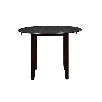 New Classic Furniture Gia 3-Piece Drop Leaf Dining Table Set with 2 Chairs, 42-Inch, Ebony - color: Ebony, size: Dining Set