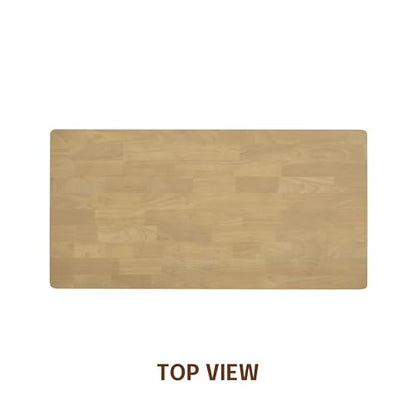 Flow Modern Wooden Rectangle Desk Table with Hidden Drawer – Waterproof & Heat Resistant - Sand - color: Sand, size: 47 Inch, style: Desk