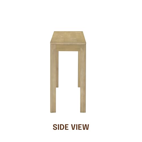 Flow 47-Inch Console Table, Modern Solid Wood Entryway Table with Hidden Drawer, Waterproof & Heat Resistant, Narrow Table for Hallway, Living Room & Foyer, Sand - color: Sand, size: 47 Inch, style: Console