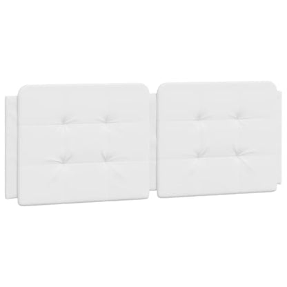 White Headboard Cushion Mounted Wall - Upholstered Headboards Full Size, Bed Frame for Wall, Fabric Headboard, 53.9 in