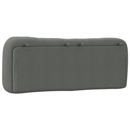 Headboard Cushion for Queen Bed, Striped Rectangular Backrest Pillow with Breathable Polyester Fabric and PP Fiber Filling for Reading and Relaxing, Dark Grey - color: Dark Gray 2