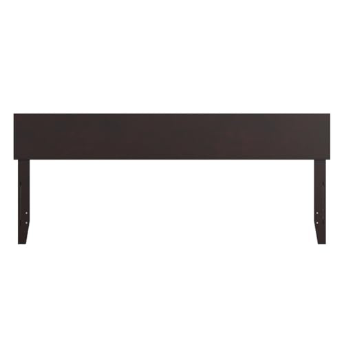 AFI, Orlando King Adjustable Modern Solid Wood Panel Headboard, Espresso - color: Espresso, size: King (U.S. Standard)