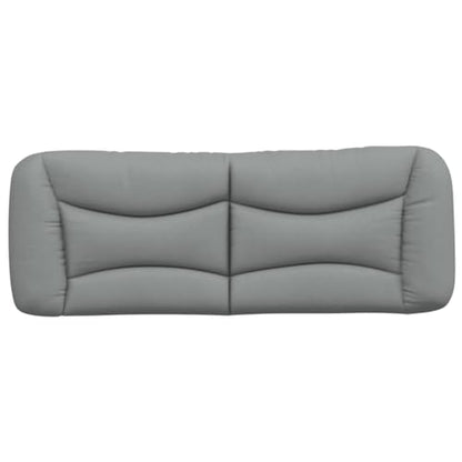 Wall Mounted Headboard Cushion 53.9 Inch Wavy Striped Fabric Backrest Support Pillow for Bed Bedroom Reading Lounge Light Gray - color: Light Gray 5