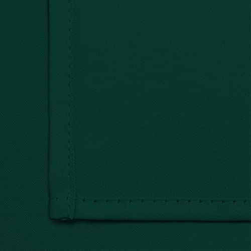 Yakamok Blackout Curtains 38x54 inch Dark Green Thermal Drapes-Bedroom | 2 panels,room darkening,thermal insulated,noise reducing,privacy protection,grommet window treatment,living room study dining - color: Dark Green, size: 38"W x 54"L (Pack of 2)