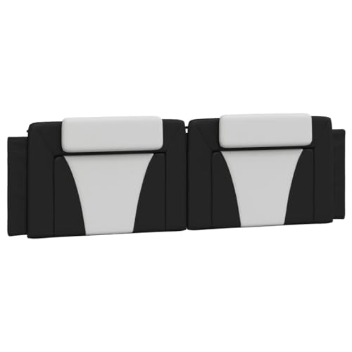 vidaXL Headboard Cushion Viana Black and White 72" Faux Leather | A modern look in classy black and white, Provides excellent back support while you read, - color: Black and White, size: 72"