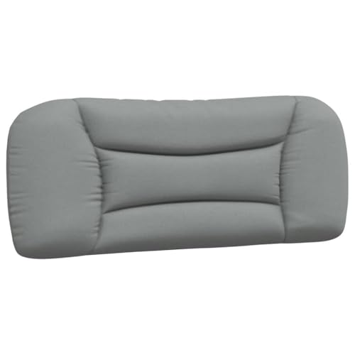 Wall Mounted Headboard Cushion, Rectangular Upholstered Reading Pillow with Adjustable Height for Bedroom Bed Back Support, Light Gray Textured Fabric - color: Light Gray