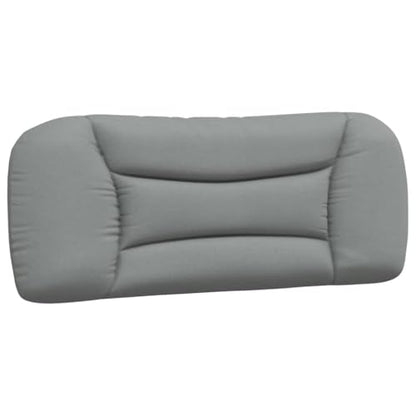 Wall Mounted Headboard Cushion, Rectangular Upholstered Reading Pillow with Adjustable Height for Bedroom Bed Back Support, Light Gray Textured Fabric - color: Light Gray