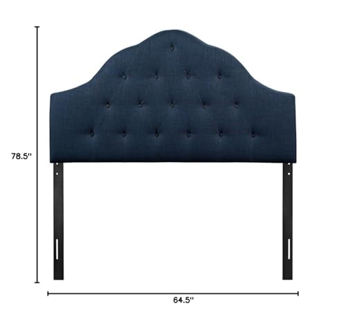 Modway Sovereign King Upholstered Fabric Headboard in Navy - color: Navy, size: King
