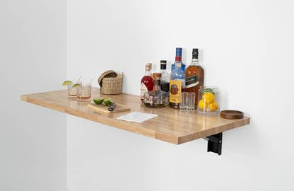 SafeRacks 60" Heavy Duty Wall Mounted Folding Table & Workbench - size: 60"