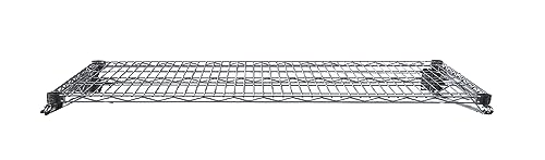 Heavy Duty Chrome Wire Storage Wall Shelf (18" x 54") - size: 18" x 54"