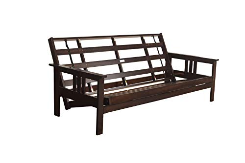 Kodiak Futons Monterey Futon Frame, No Drawers, Espresso - color: Frame Only, size: No Drawers, style: Espresso Finish