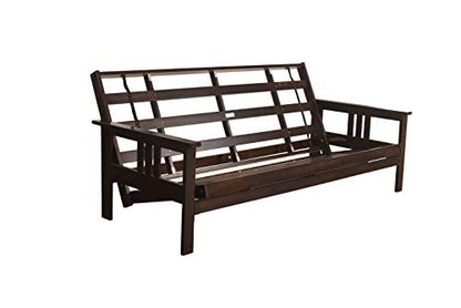 Kodiak Futons Monterey Futon Frame, No Drawers, Espresso - color: Frame Only, size: No Drawers, style: Espresso Finish