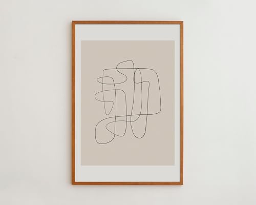 Abstract Line Art Print, Minimalist Living Room Wall Art Decor, Minimalist Living Room Decor, Abstract Line Art Print Poster,271