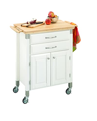 homestyles Dolly Madison Off-White Kitchen Cart - color: Off White