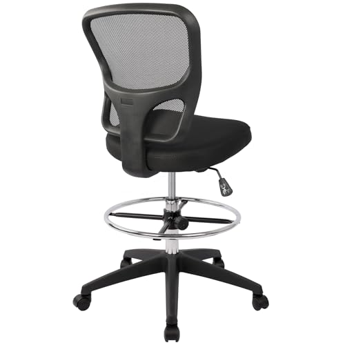 Ergonomic Office Chairs, Office Drafting Chair, Rolling Stool Chair Armless Standing Desk Chair with Footrest Bar Stools for Home,Office & Bar