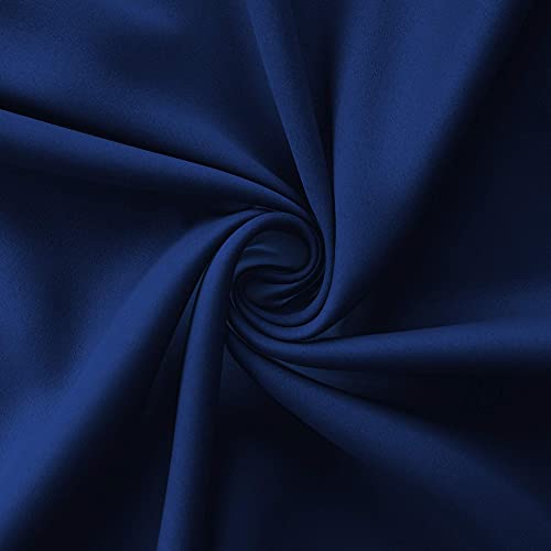 Mrs.Naturall Bathroom Curtains Window,Blackout Kids Curtains for Boys Bedroom,Dark Navy Blue,45 Inch Length,Set of 2 Panels - color: Navy Blue, size: 34"W x 45"L (Pack of 2)